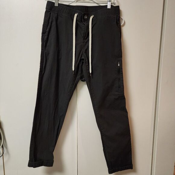 Vuori the rise womens ripstop  pants sz M drk grey pockets climbing activewear - Picture 1 of 16